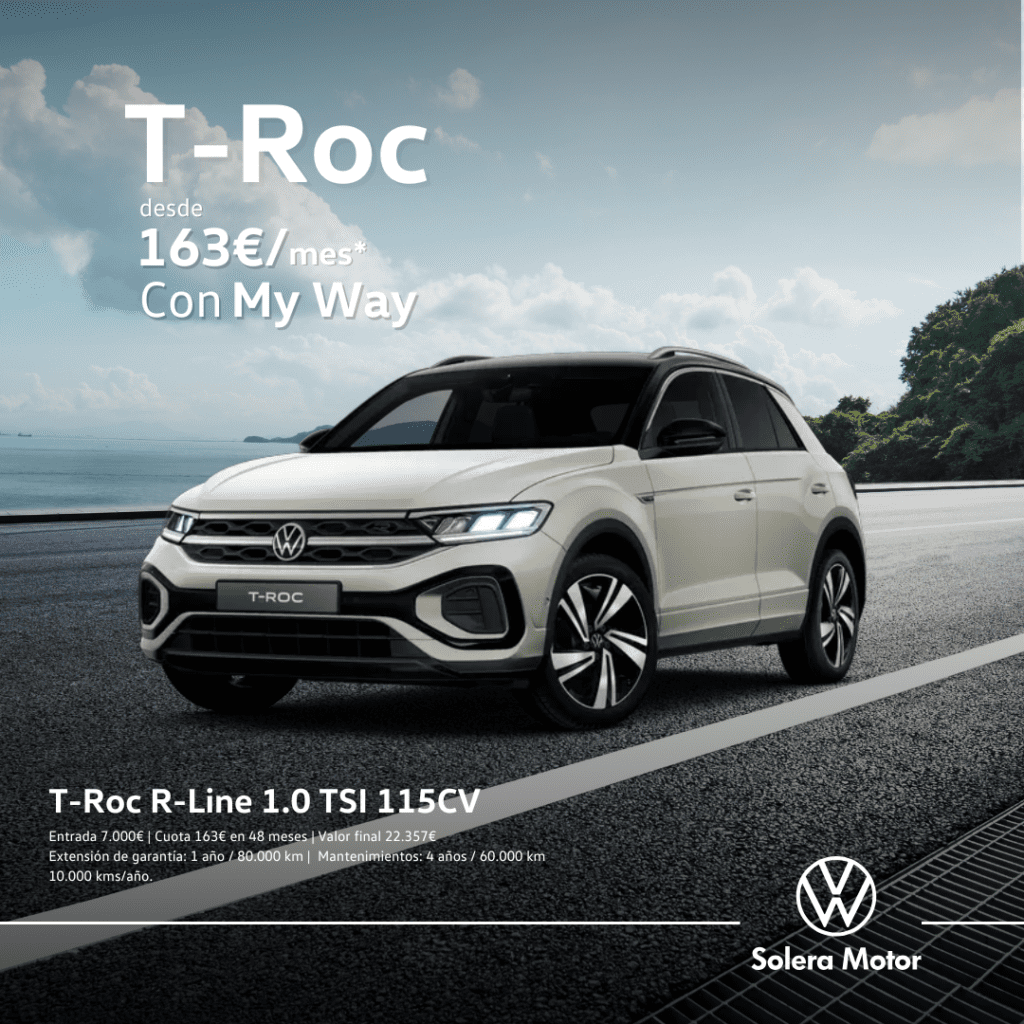 El Volkswagen T-Roc combina diseño, tecnología y carácter para quienes no siguen caminos… los crean.