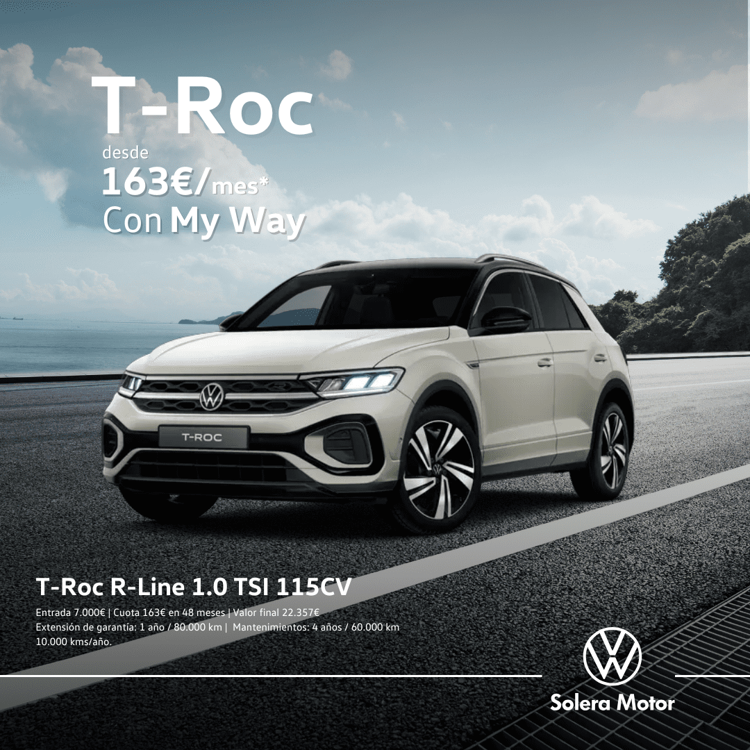 El Volkswagen T-Roc combina diseño, tecnología y carácter para quienes no siguen caminos… los crean.