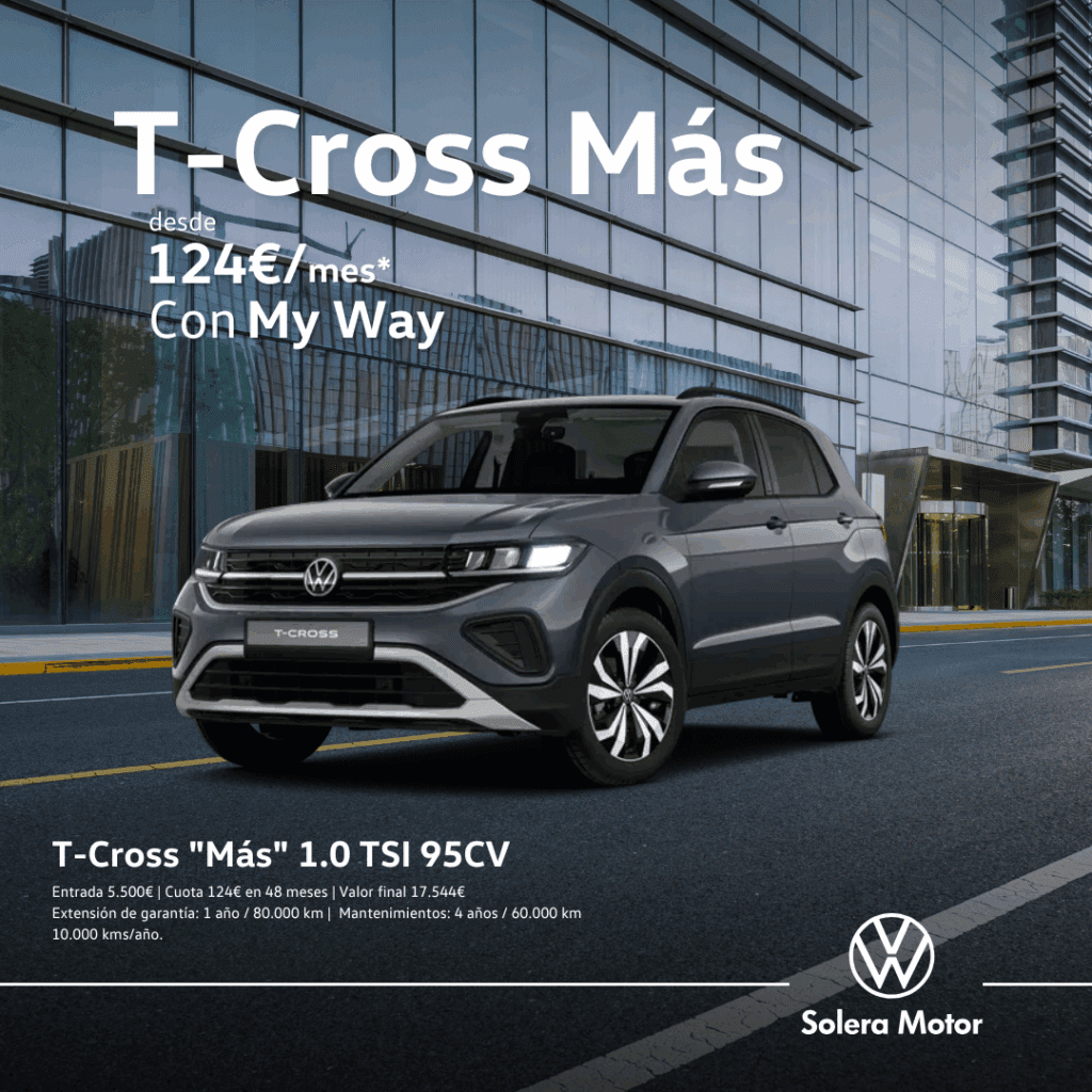 Espacio, estilo y tecnología por solo 124€/mes. 🚗✨ ¡Descúbrelo en Solera Motor Volkswagen!
