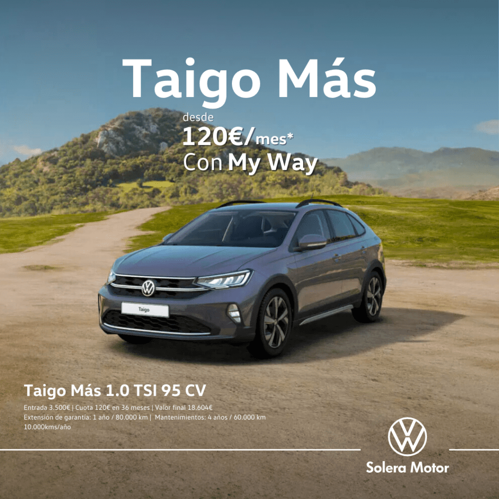Diseño y emoción por solo 120€/mes. 🚗✨ ¡Déjate llevar en Solera Motor Volkswagen! 